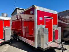 Red Trailers Combo 21 ft Burgundy & 18 ft Red