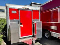 Red Trailers Combo 21 ft Burgundy & 18 ft Red