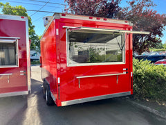Red Trailers Combo 21 ft Burgundy & 18 ft Red