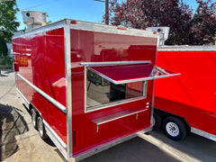 Red Trailers Combo 21 ft Burgundy & 18 ft Red