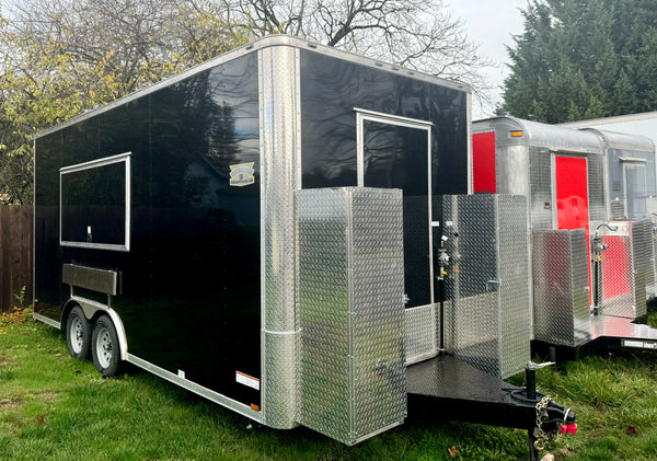 16 & 18 x 8.5 Black/White  Trailers- Inventory