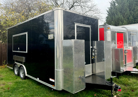 16 & 18 x 8.5 Black/White  Trailers- Inventory