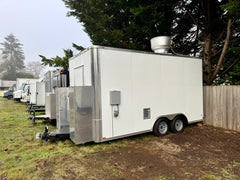 New 16x8 White Food Trailer ** FULLY EQUIPPED & CERTIFIED **