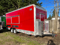 Red Trailers Combo 21 ft Burgundy & 18 ft Red