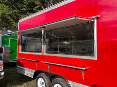 Red Trailers Combo 21 ft Burgundy & 18 ft Red