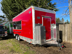 Red Trailers Combo 21 ft Burgundy & 18 ft Red
