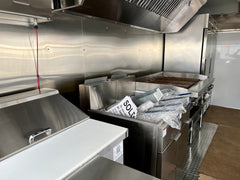 18Ftx8 Metallic Grey Food Trailer
