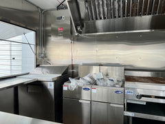 18Ftx8 Metallic Grey Food Trailer