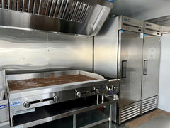 18Ftx8 Metallic Grey Food Trailer