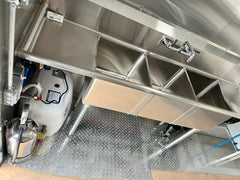 18Ftx8 Metallic Grey Food Trailer