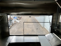 18Ftx8 Metallic Grey Food Trailer