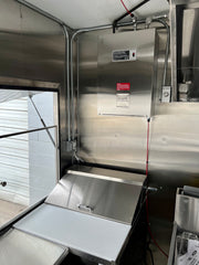 18Ftx8 Metallic Grey Food Trailer