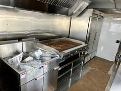 18Ftx8 Metallic Grey Food Trailer