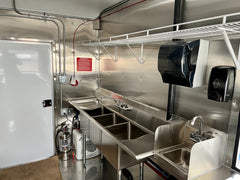 18Ftx8 Metallic Grey Food Trailer