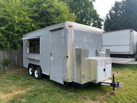 16x8 Light Grey Trailer - Semi Custom build