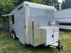 16x8 ft Grey Food Trailer 